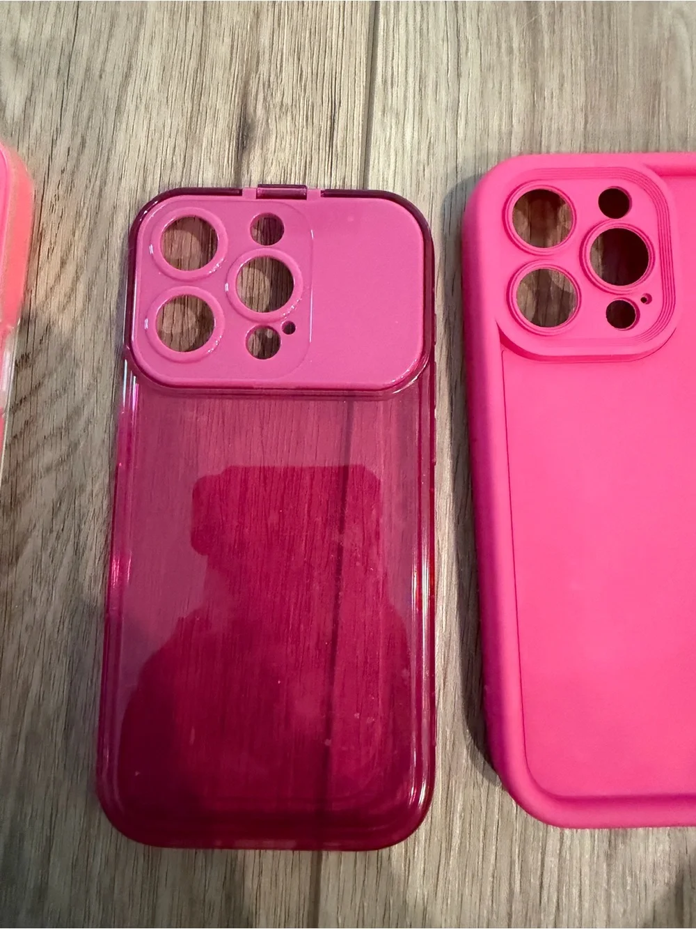 Pink iPhone 15 pro Case Set - Bright Pink